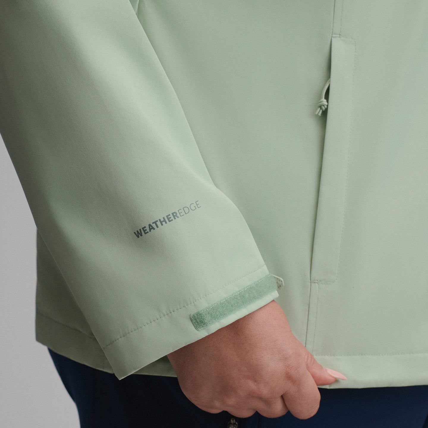 Women's Rainfoil® Waterproof Packable Hooded Rain Jacket-Limestone-15