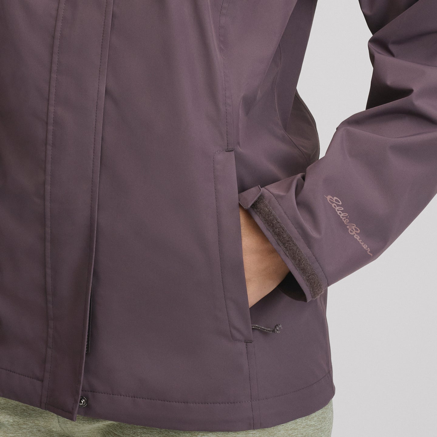 Women's Rainfoil® Waterproof Packable Hooded Rain Jacket-Aubergine-3