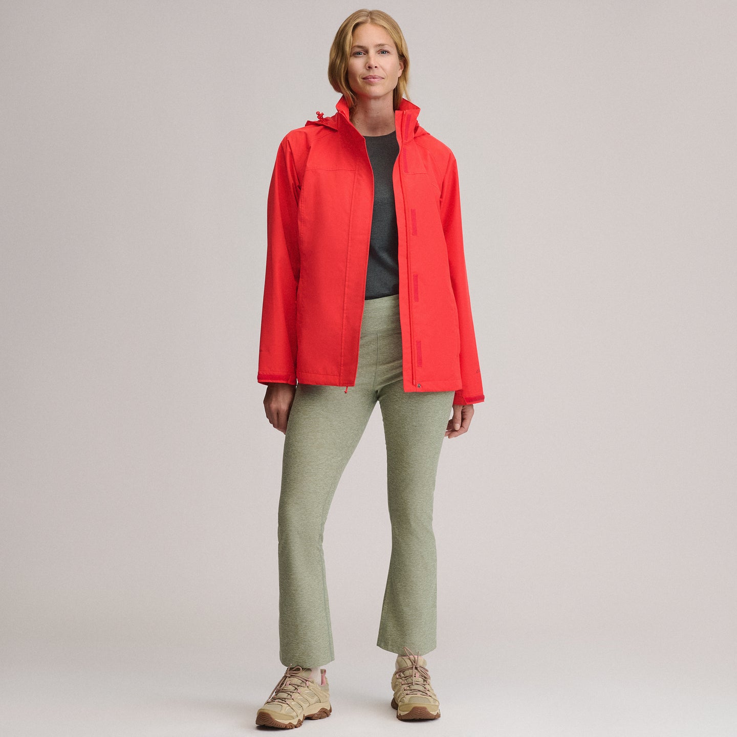 Women's Rainfoil® Waterproof Packable Hooded Rain Jacket-Cayenne-6