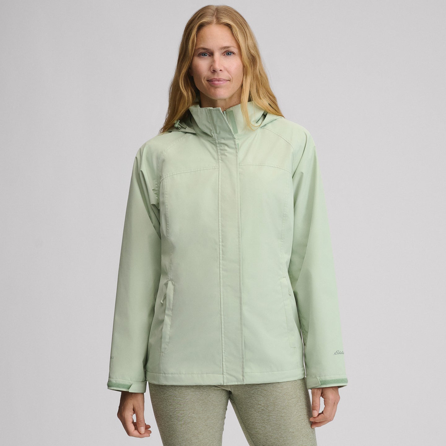 Women's Rainfoil® Waterproof Packable Hooded Rain Jacket-Limestone-6
