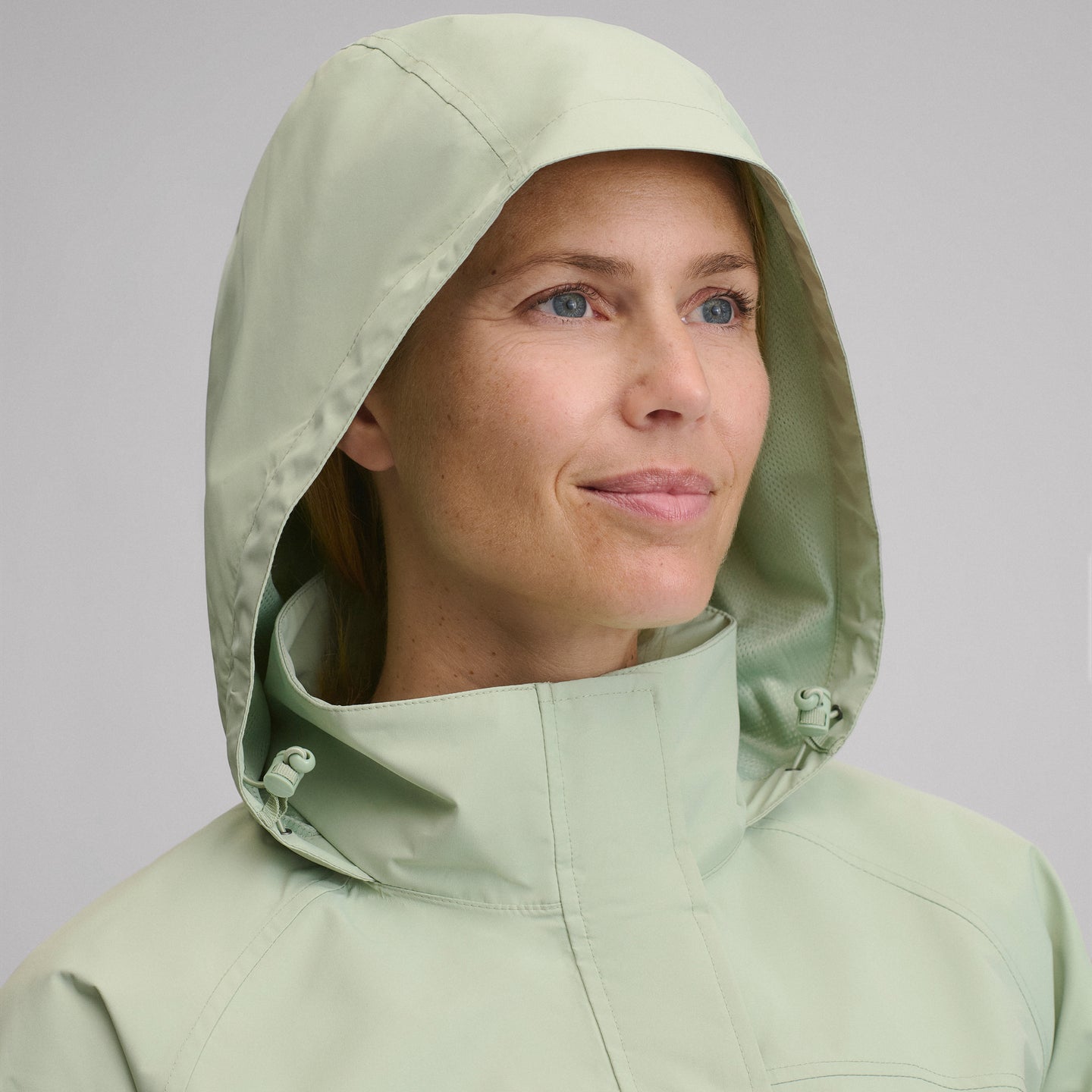 Women's Rainfoil® Waterproof Packable Hooded Rain Jacket-Limestone-9