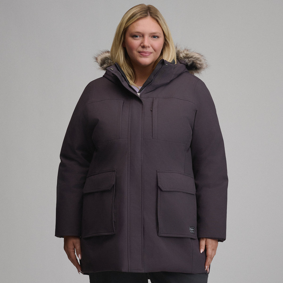 Women's Parka Superior Down-Aubergine-1