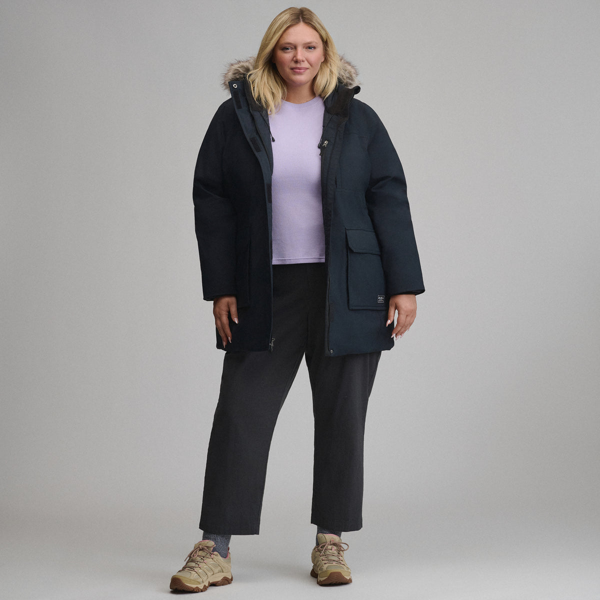 Women's Parka Superior Down-Black-10