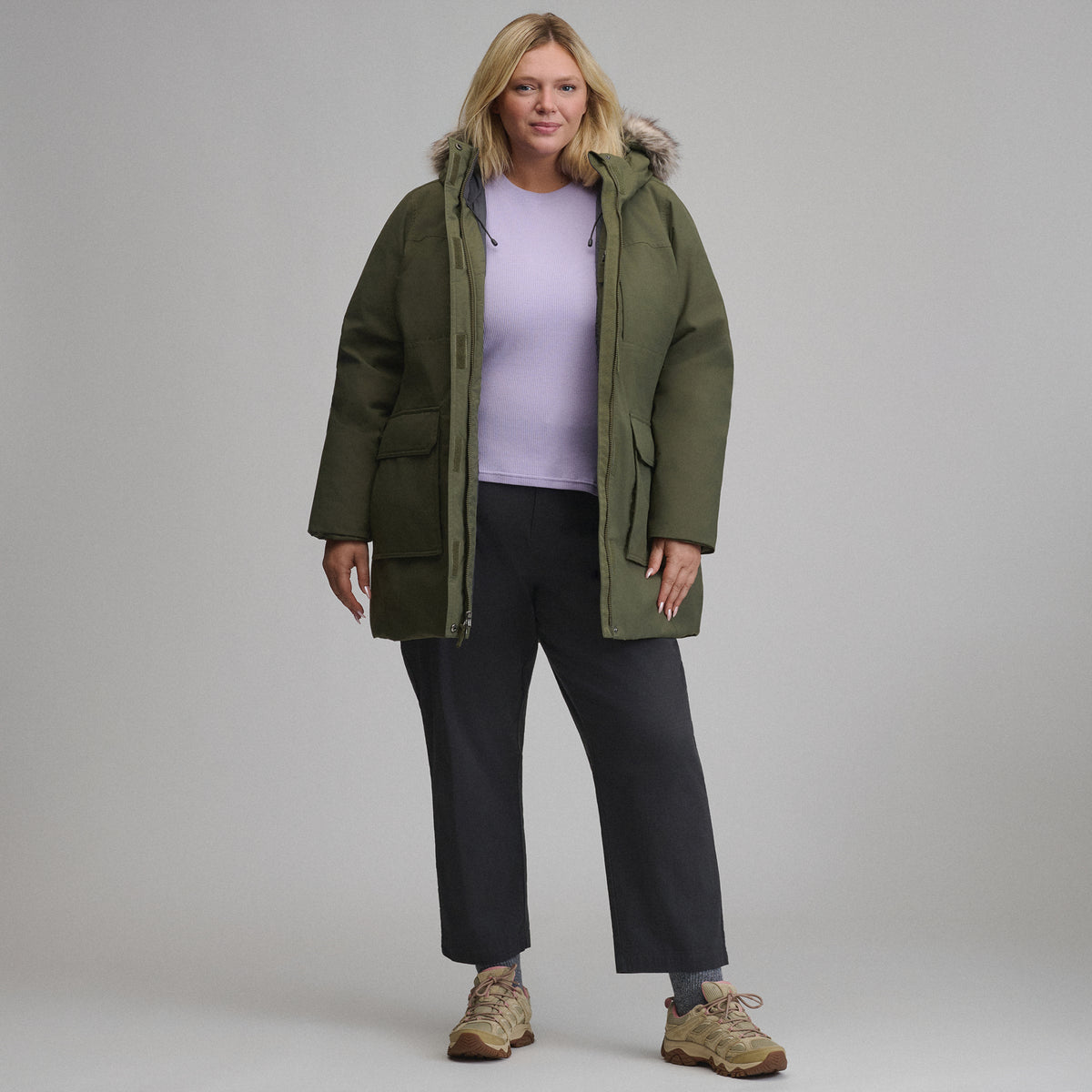 Women's Parka Superior Down-Dark Fatigue-15