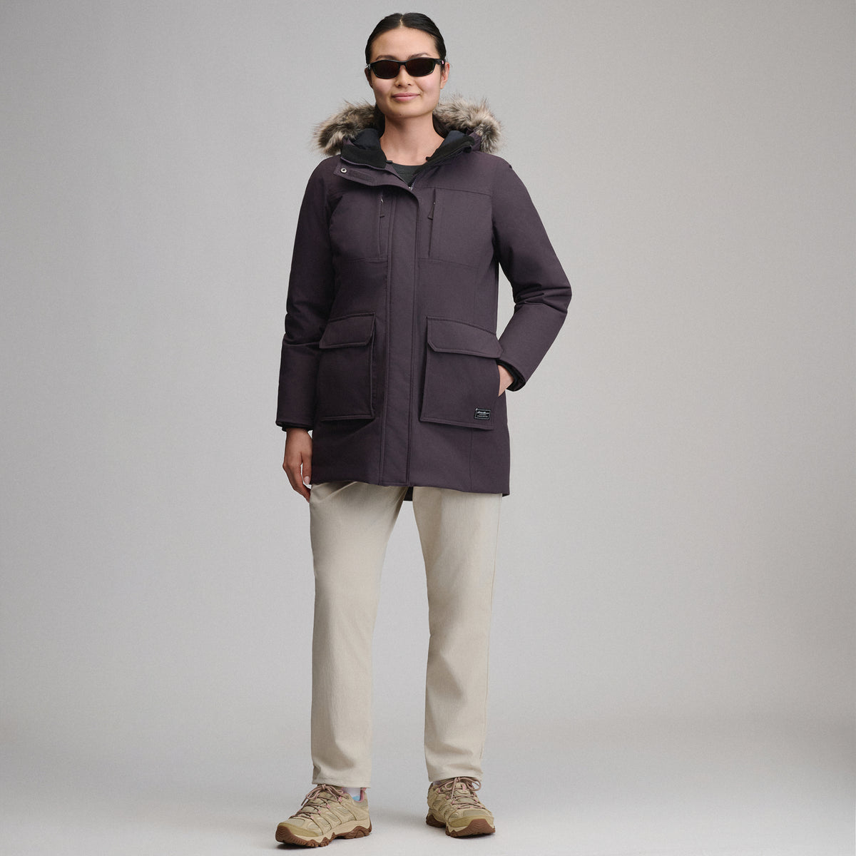 Women's Parka Superior Down-Aubergine-5