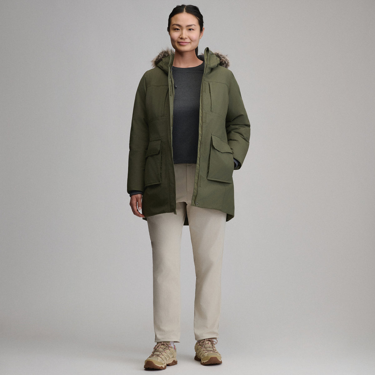Women's Parka Superior Down-Dark Fatigue-15