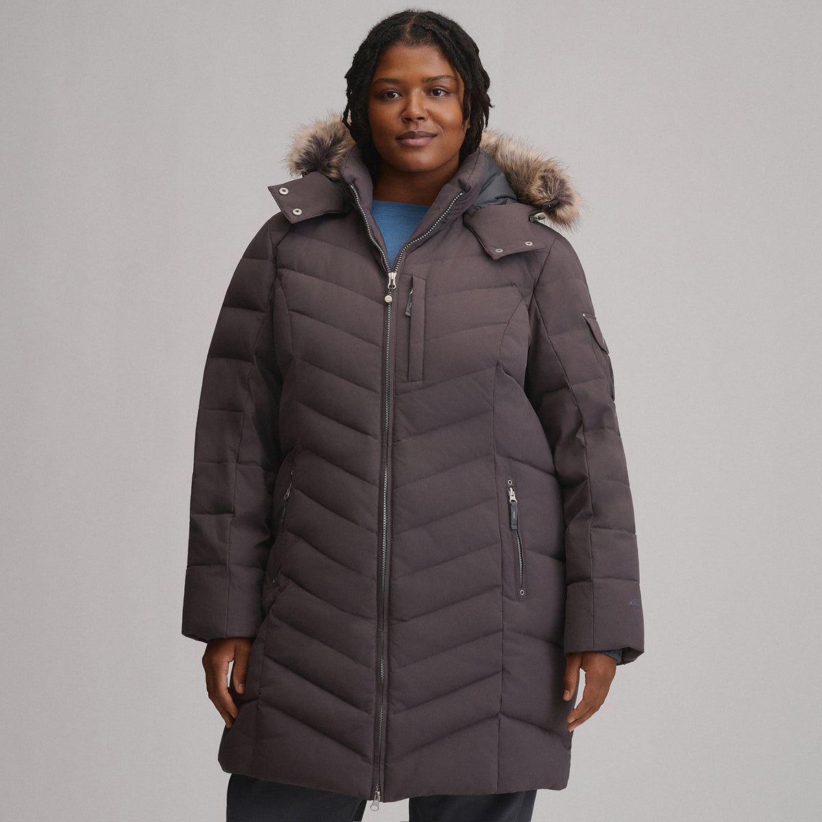 Women's Sun Valley Down Parka-Aubergine-1