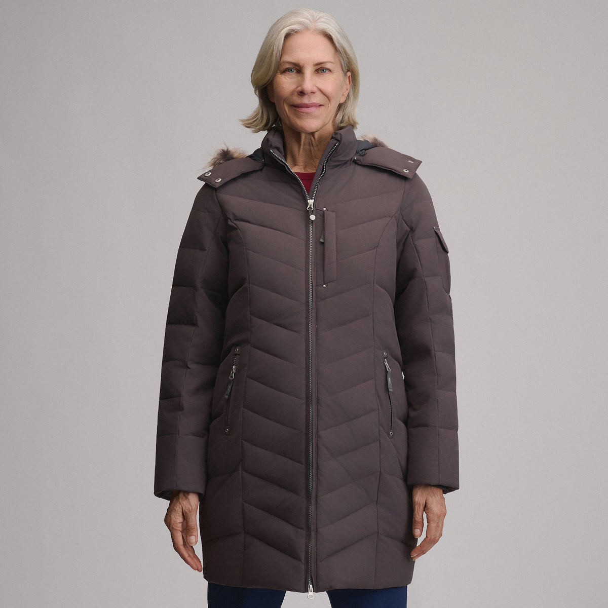 Women's Sun Valley Down Parka-Aubergine-1