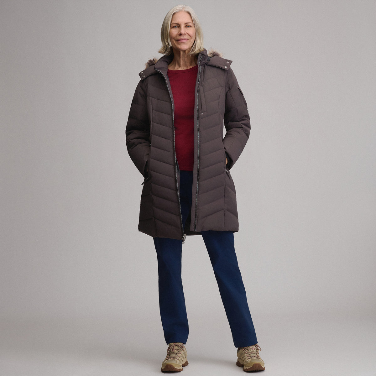 Women's Sun Valley Down Parka-Aubergine-6