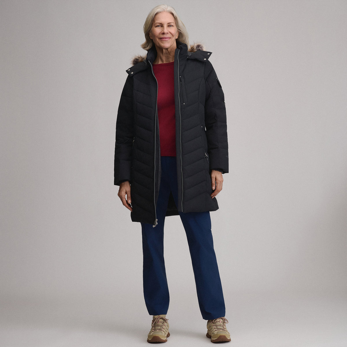 Women's Sun Valley Down Parka-Black-12
