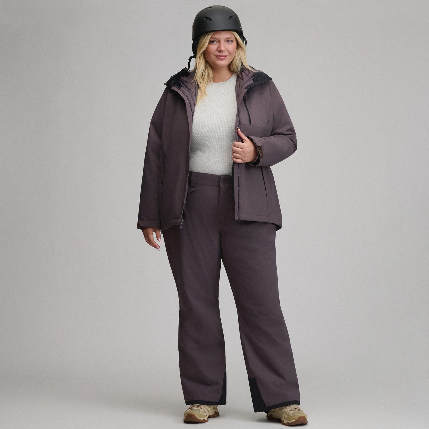 Women's Powder Search Insulated 3-in-1 Jacket-Aubergine-6