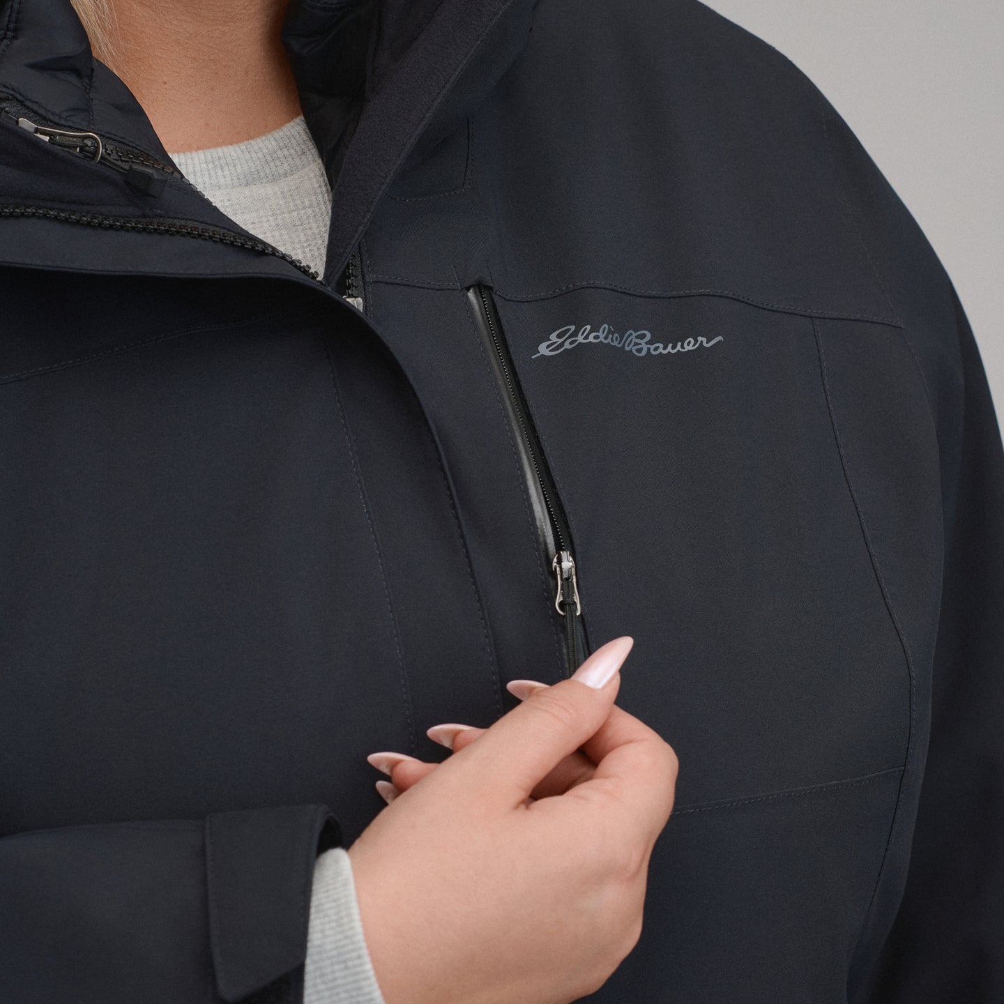 Women's Powder Search Insulated 3-in-1 Jacket-Black-11