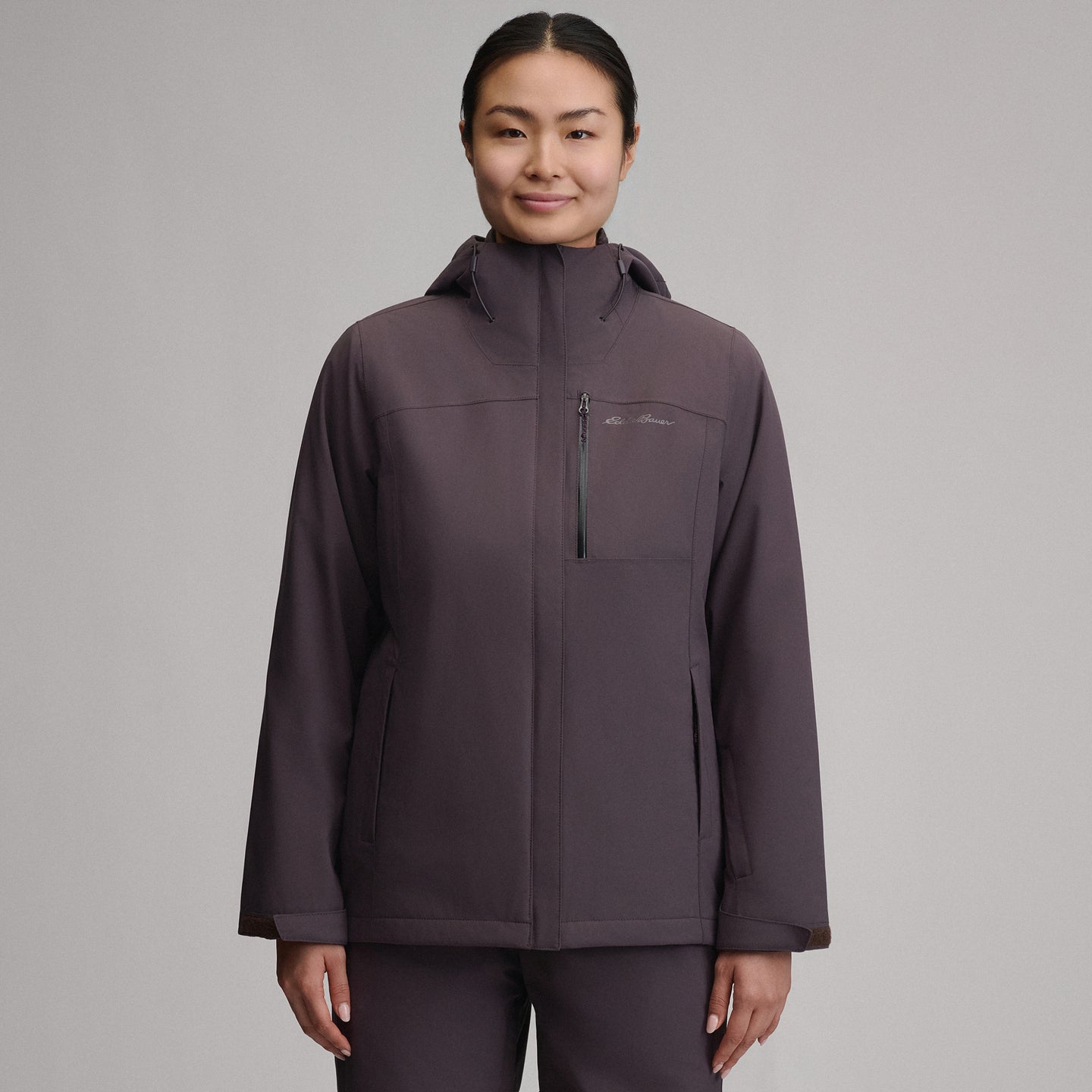 Women's Powder Search Insulated 3-in-1 Jacket-Aubergine-1