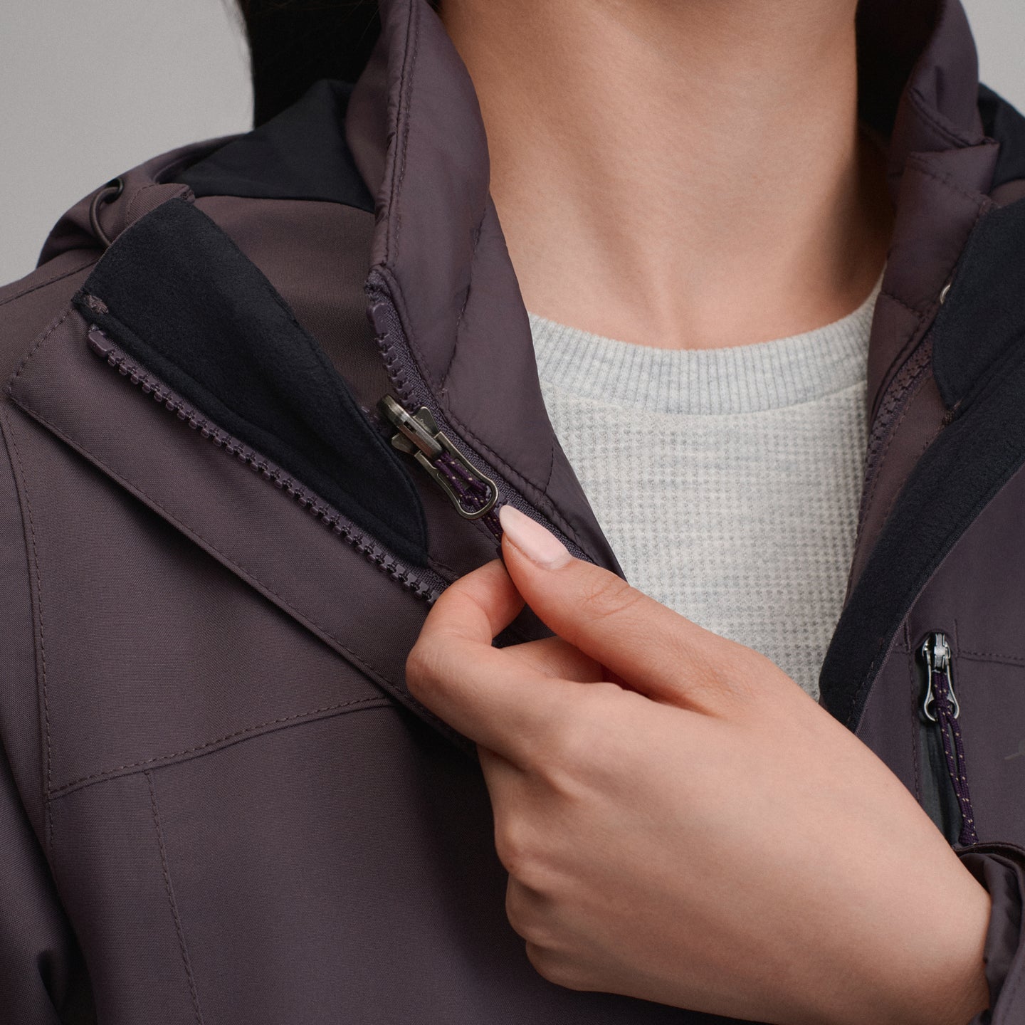 Women's Powder Search Insulated 3-in-1 Jacket-Aubergine-3