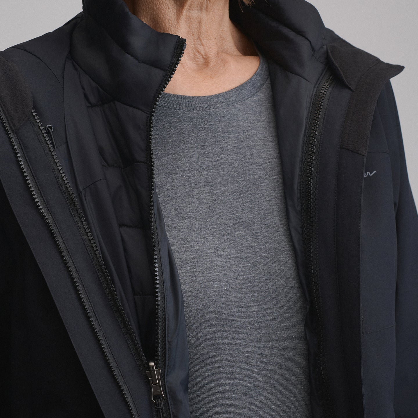 Women's Powder Search Insulated 3-in-1 Jacket-Black-12