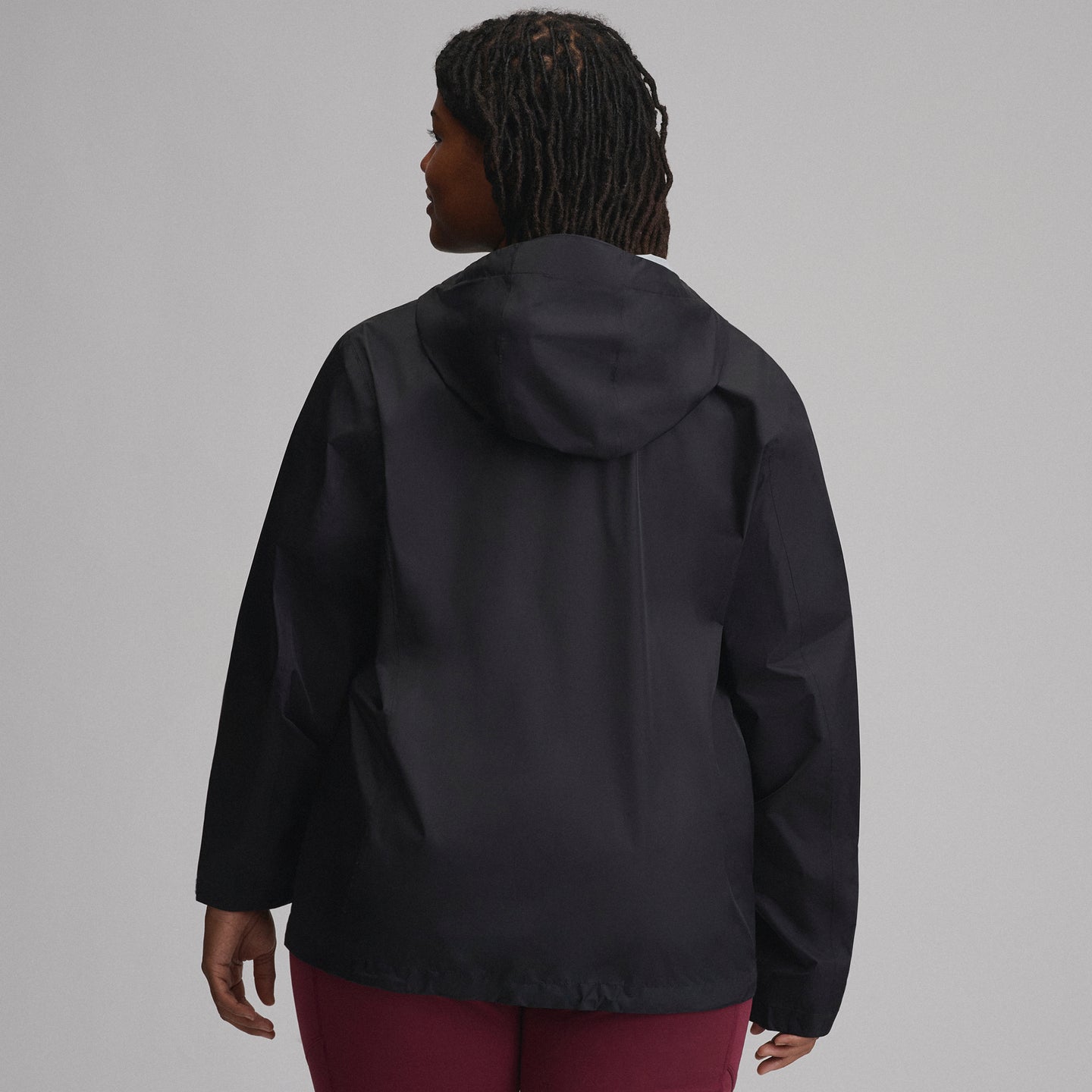 Women's RipPac® Pro Waterproof Hooded Rain Jacket-Black-9