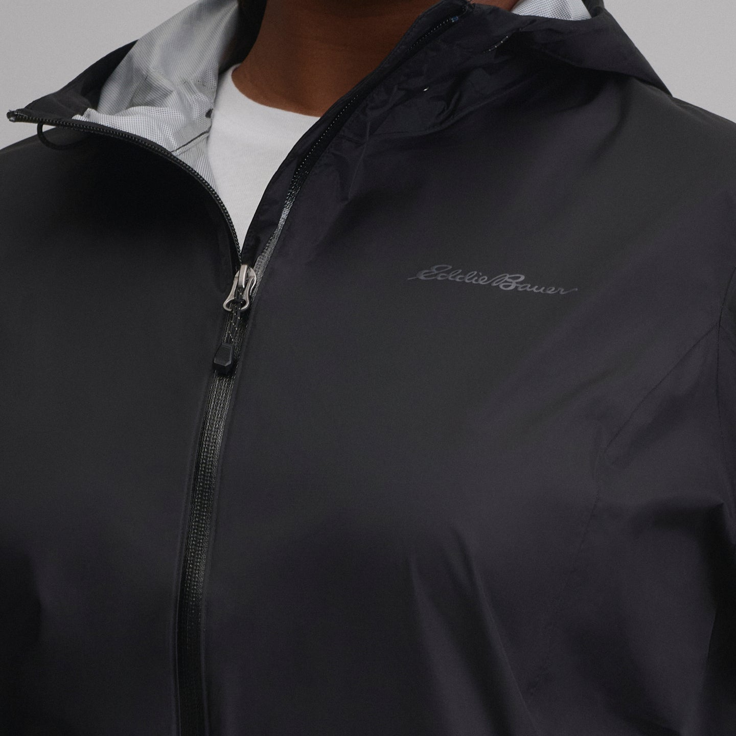 Women's RipPac® Pro Waterproof Hooded Rain Jacket-Black-17