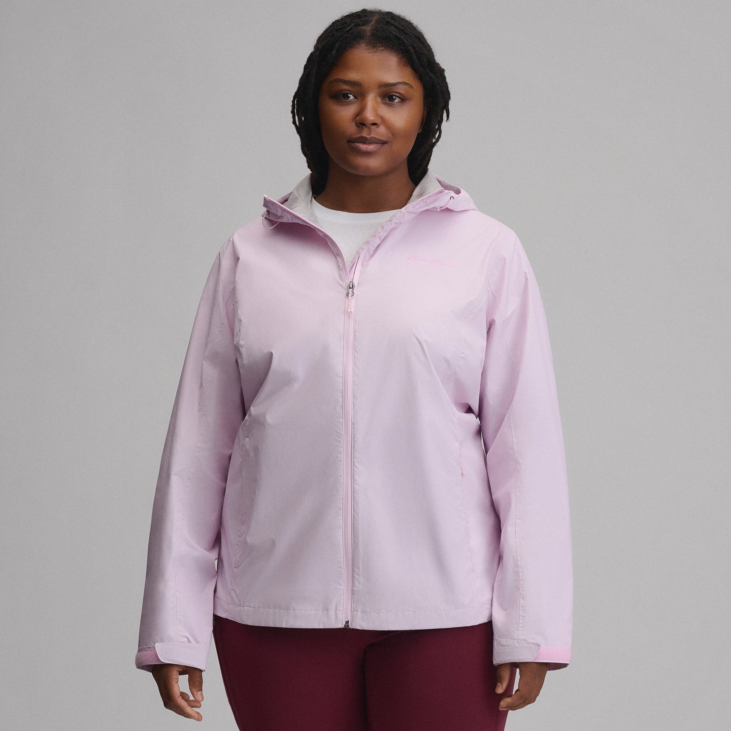 Women's RipPac® Pro Waterproof Hooded Rain Jacket-Light Pink-18