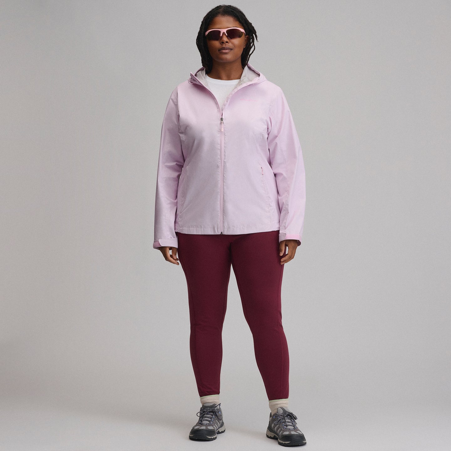 Women's RipPac® Pro Waterproof Hooded Rain Jacket-Light Pink-23