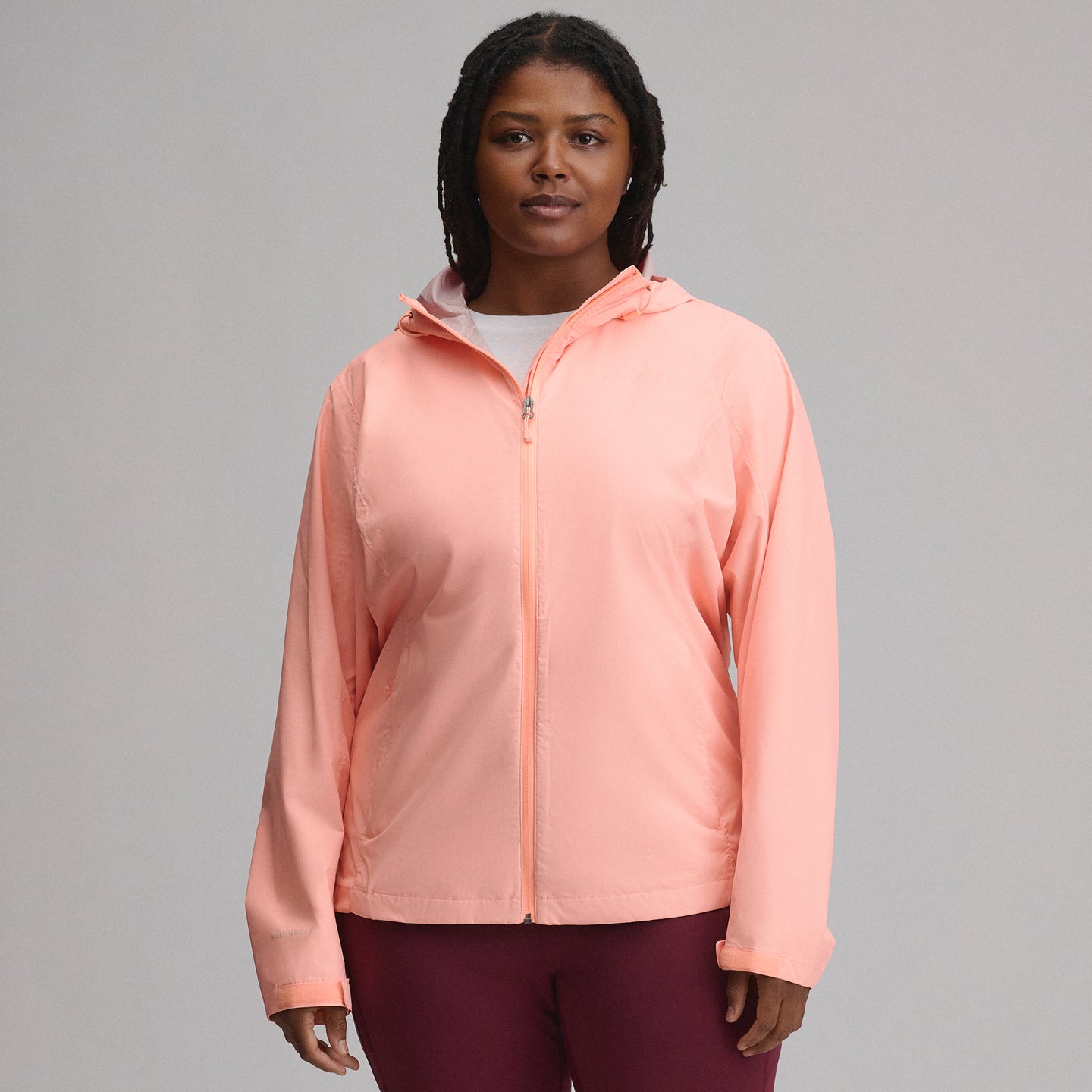 Women's RipPac® Pro Waterproof Hooded Rain Jacket-Light Salmon-24