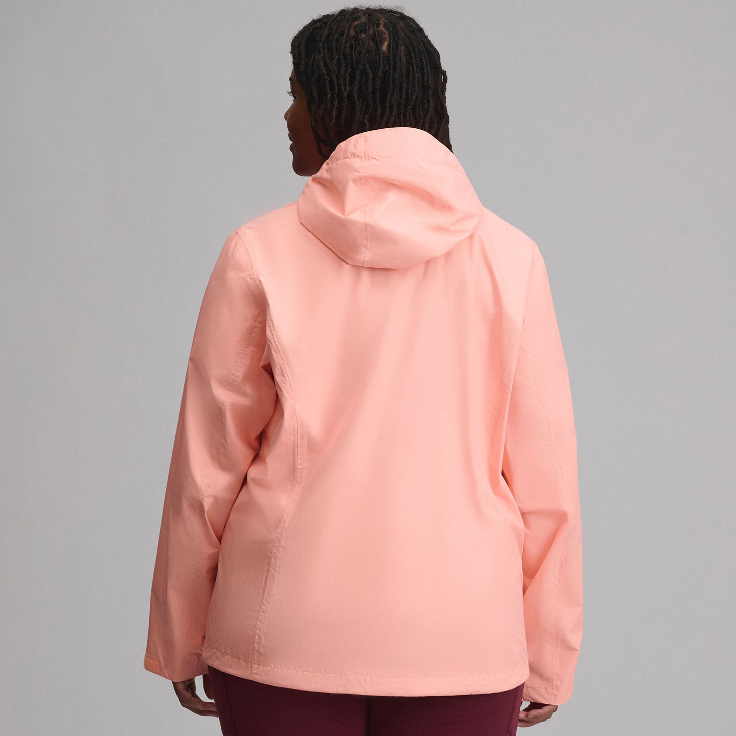 Women's RipPac® Pro Waterproof Hooded Rain Jacket-Light Salmon-25
