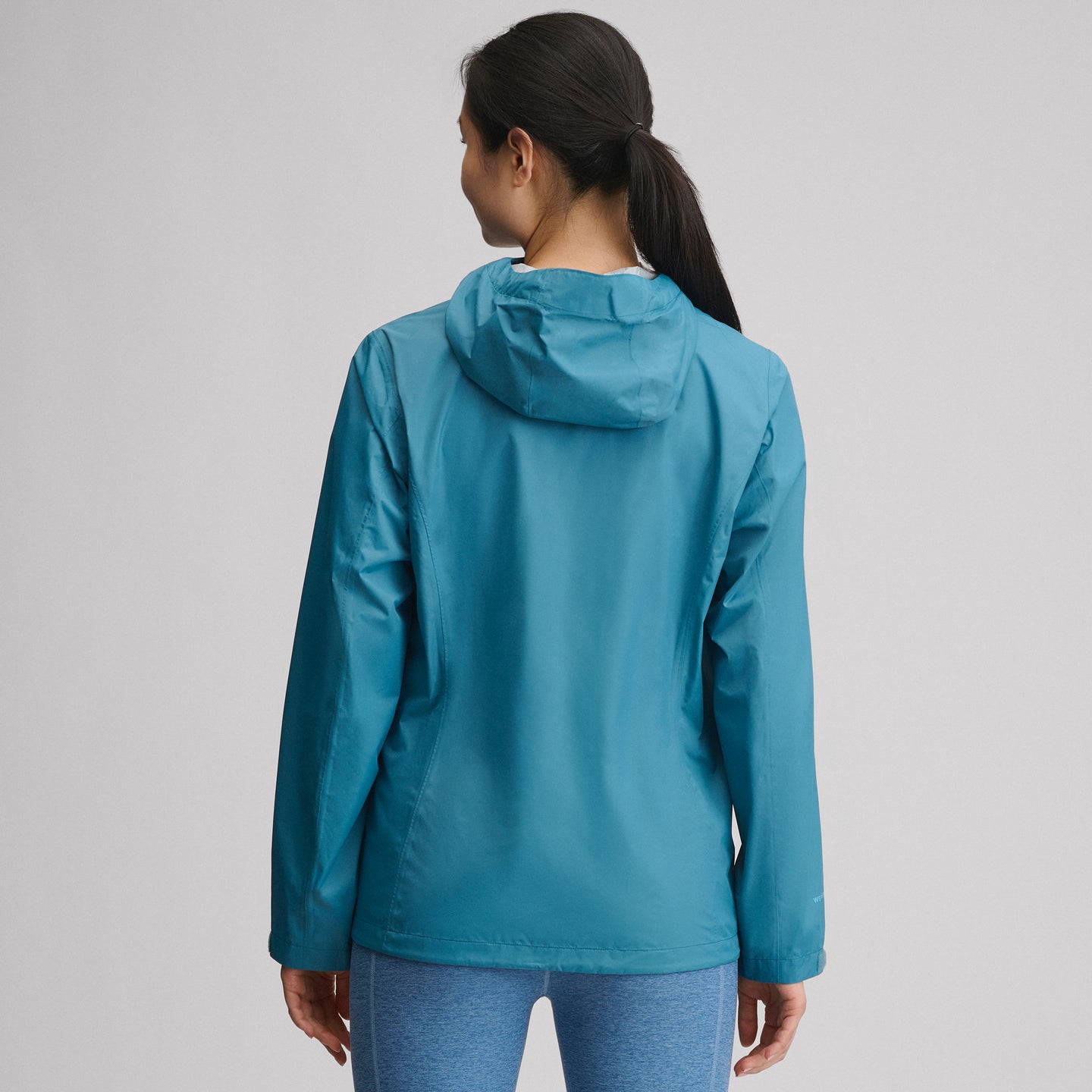 Women's RipPac® Pro Waterproof Hooded Rain Jacket-Azure-2