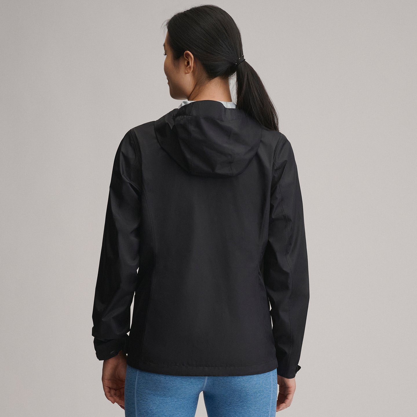 Women's RipPac® Pro Waterproof Hooded Rain Jacket-Black-10