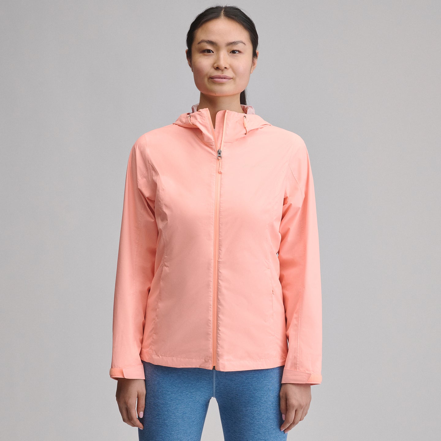 Women's RipPac® Pro Waterproof Hooded Rain Jacket-Light Salmon-11