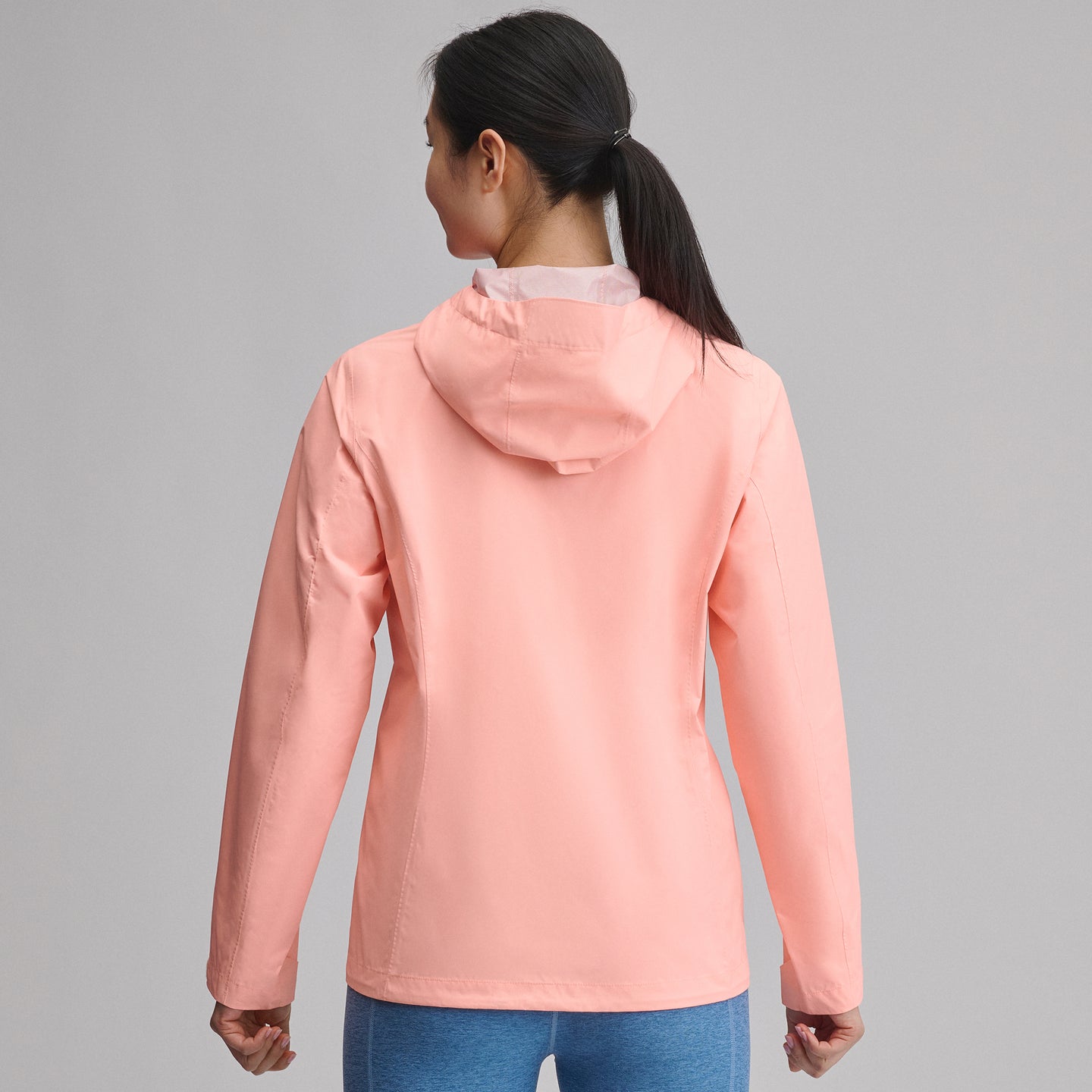 Women's RipPac® Pro Waterproof Hooded Rain Jacket-Light Salmon-12