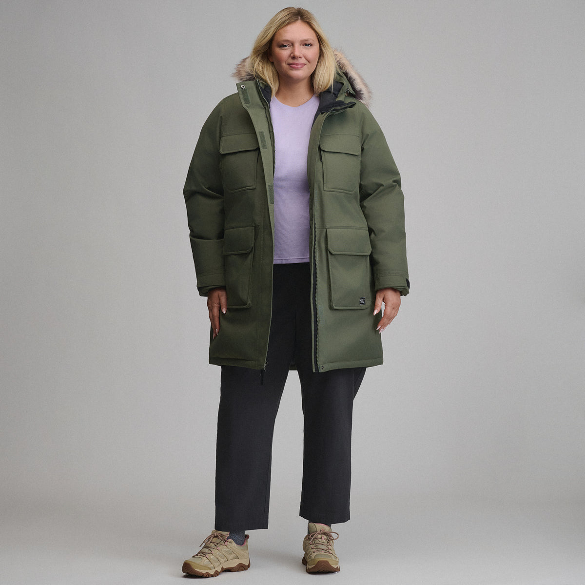 Women's Superior Arctic Down Parka-Spruce-12
