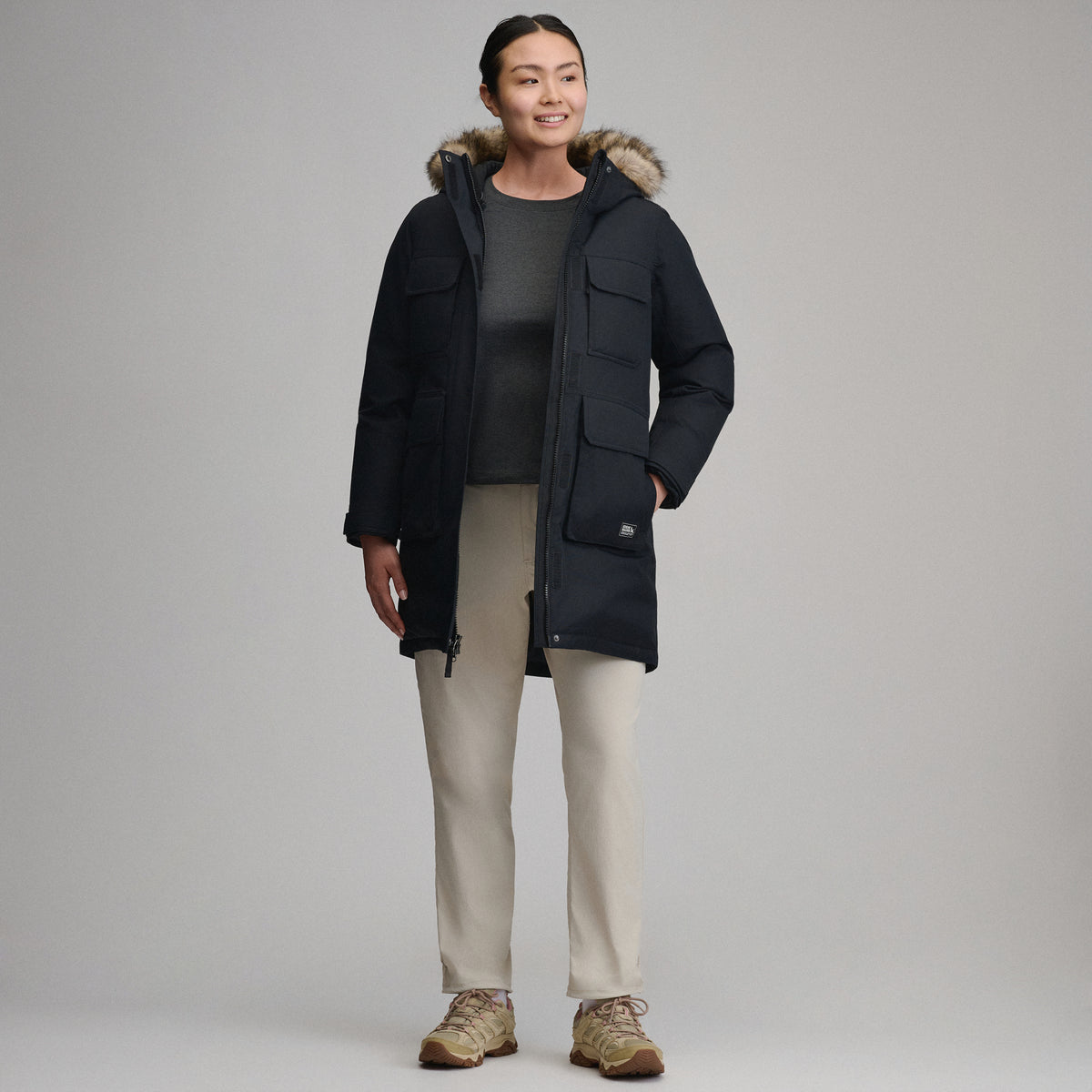 Women's Superior Arctic Down Parka-Black-5