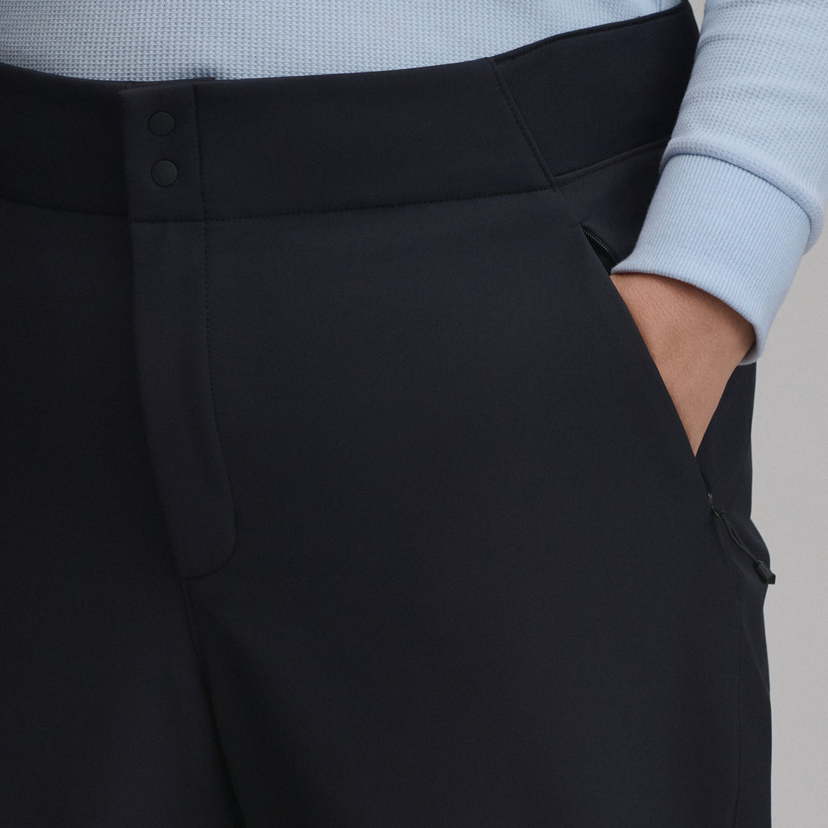 Women's Alpenglow High Rise Stretch Ski Pants-Black-3