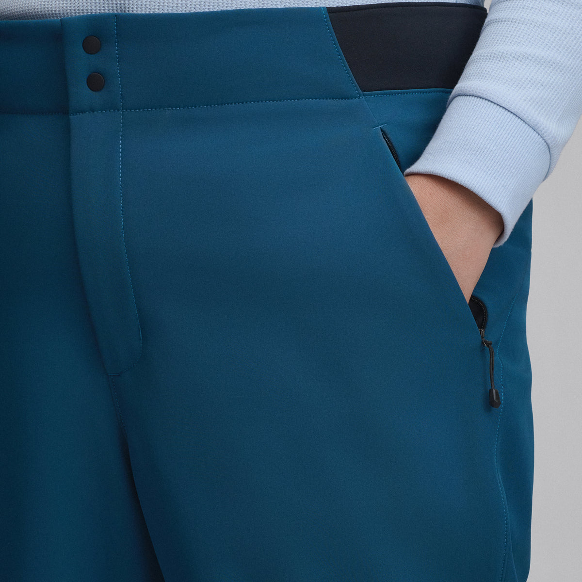 Women's Alpenglow High Rise Stretch Ski Pants-Marine-8