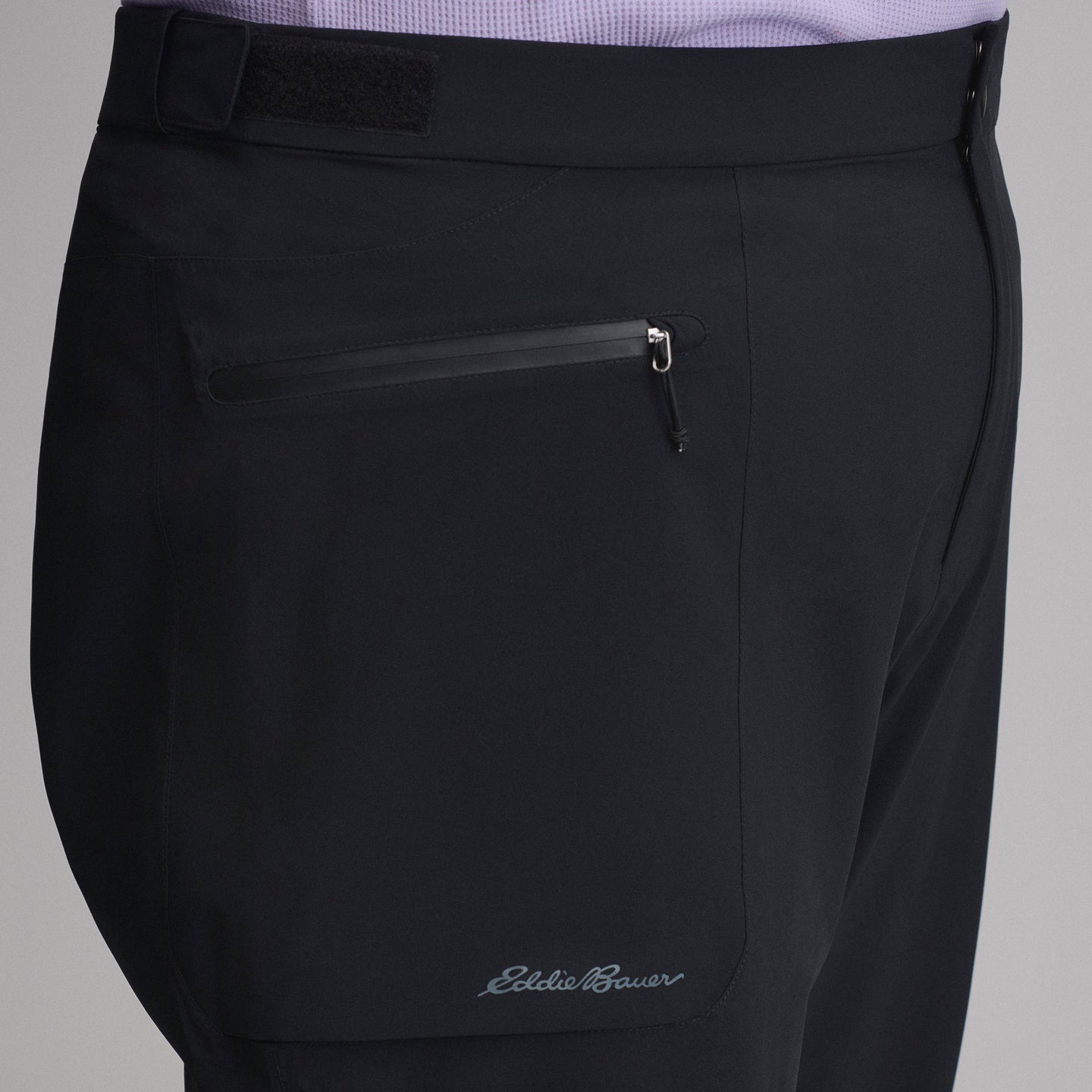 Women's Cloud Cap Stretch Waterproof Rain Pants-Black-3
