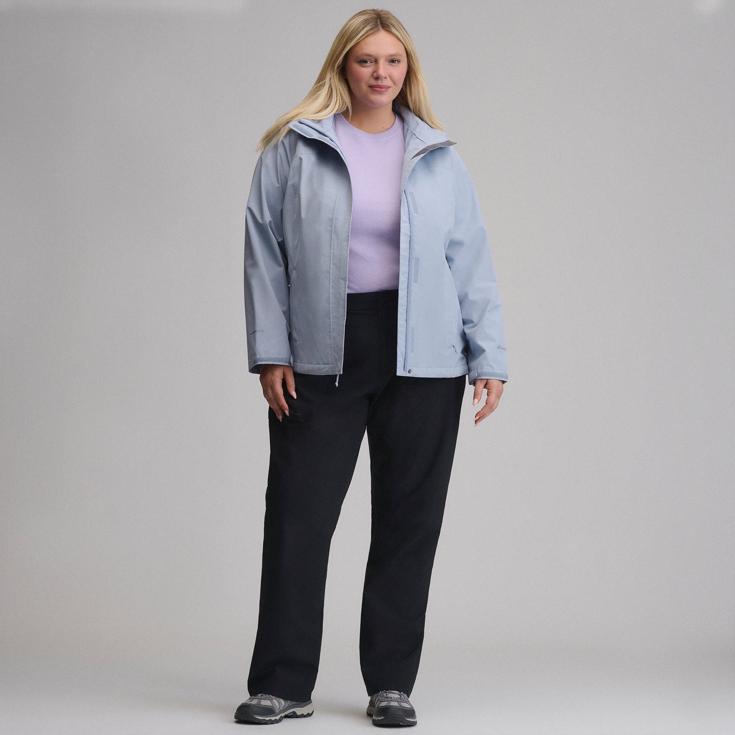 Women's Cloud Cap Stretch Waterproof Rain Pants-Black-4