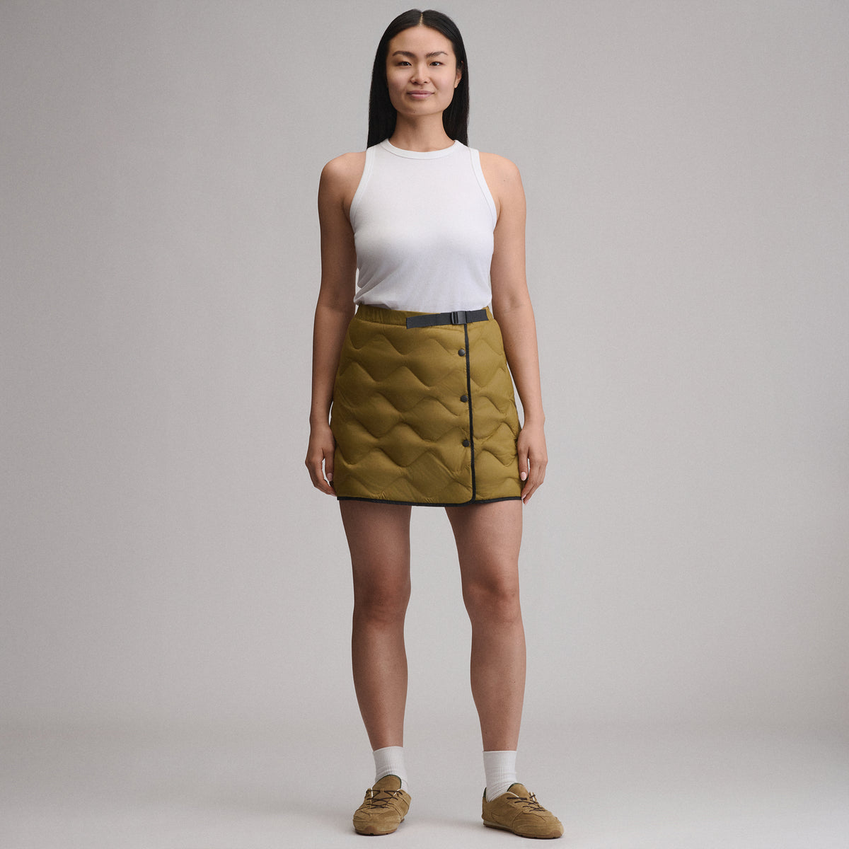 Women's Insulated Skirt-Dark Sand-8
