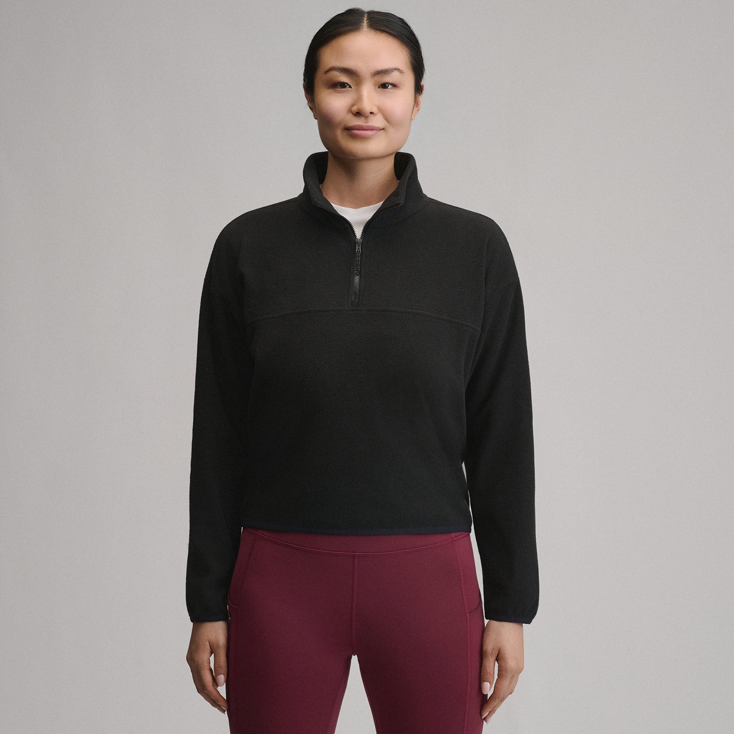 Women's Quest 2.0 Fleece Pullover-Black-1