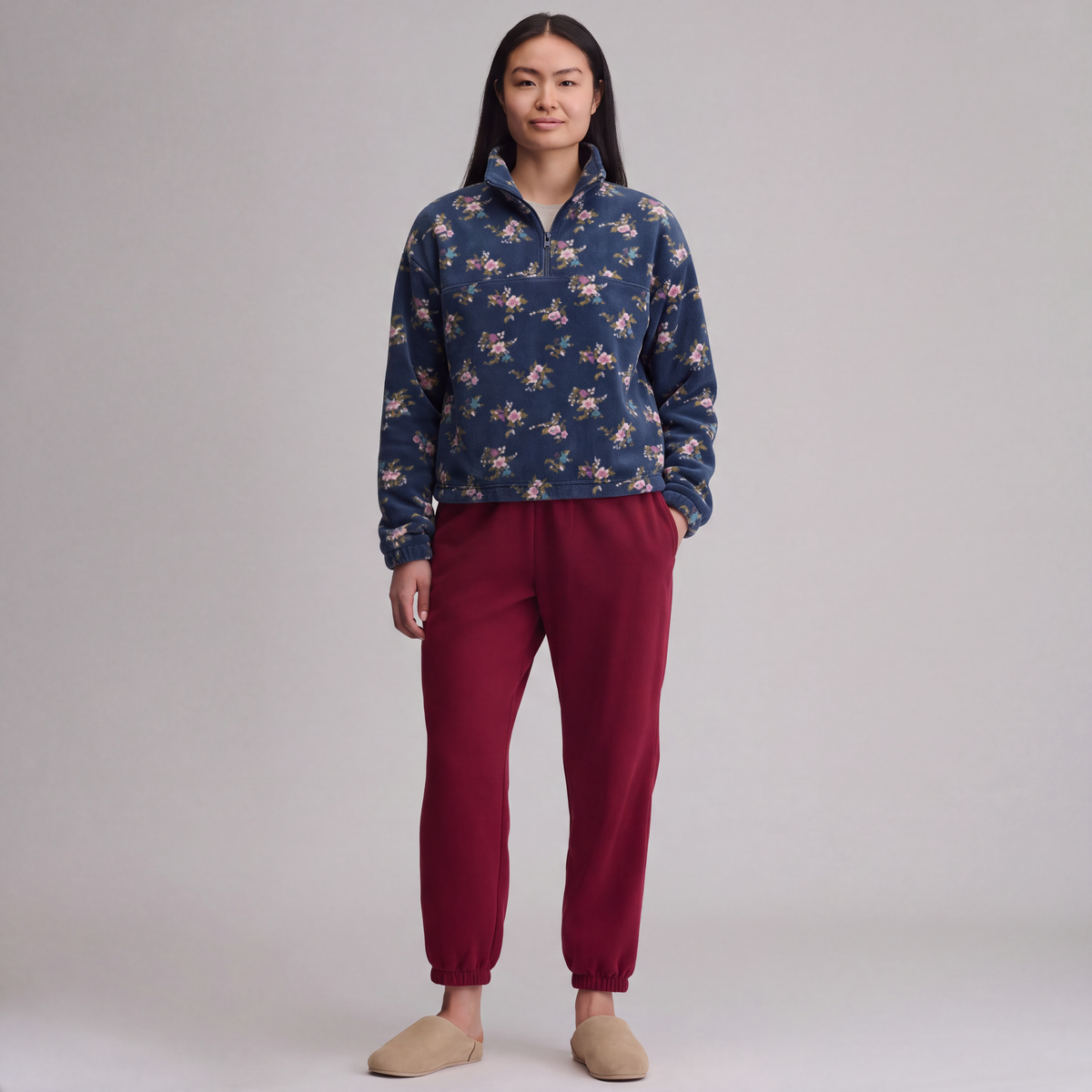 Women's Quest 2.0 Fleece Pullover - Print-Dusk-4