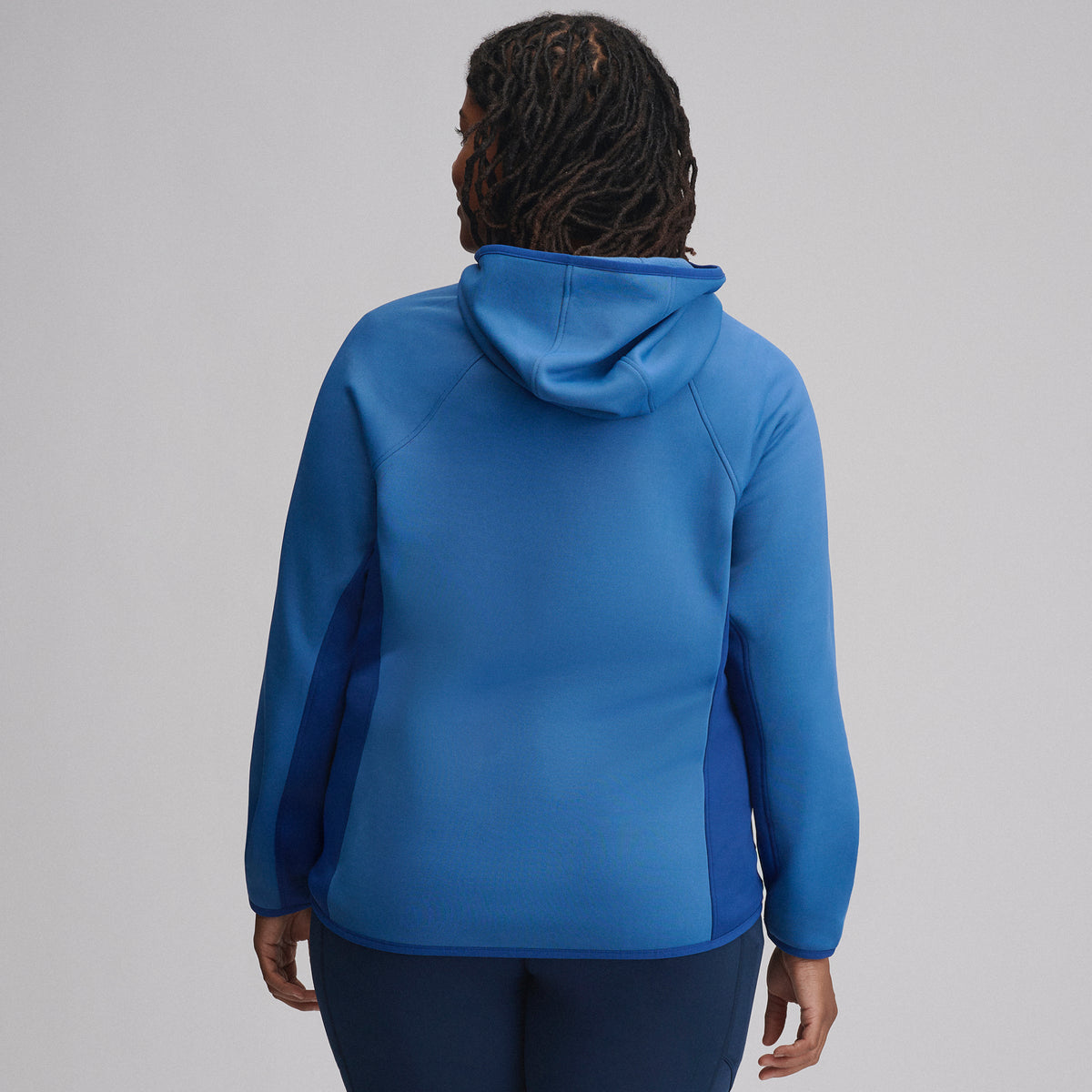 Women's Pursuit Performance Fleece 1/2-Zip Pullover-Dk Chambray-2