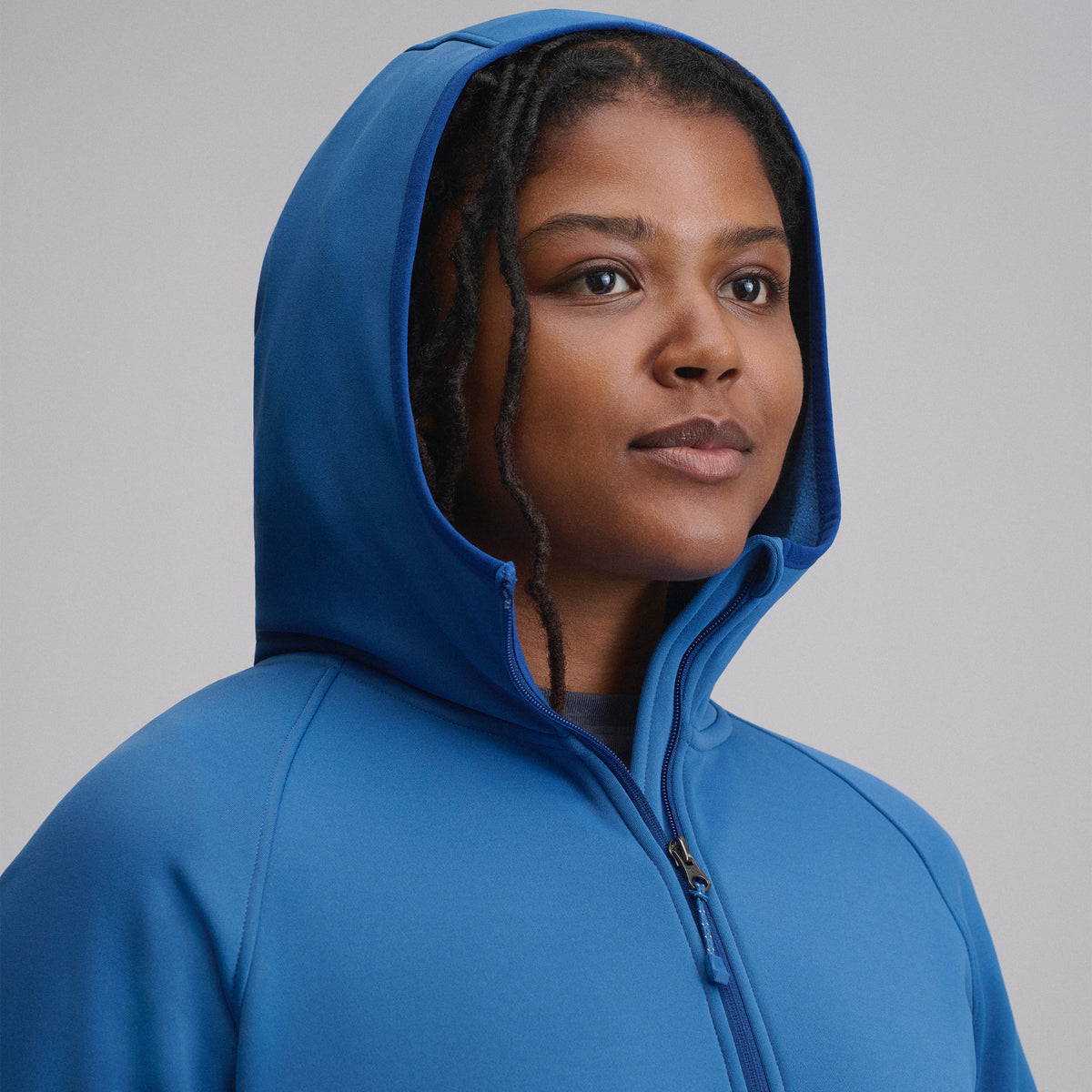 Women's Pursuit Performance Fleece 1/2-Zip Pullover-Dk Chambray-4