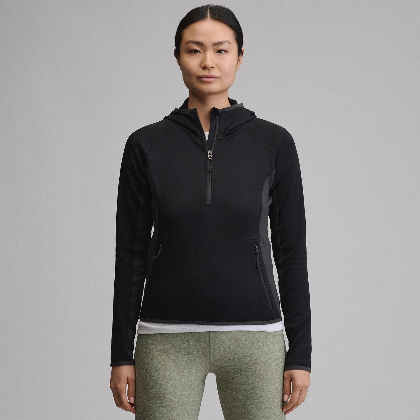 Pursuit Performance Fleece 1/2 Zip-Black-1