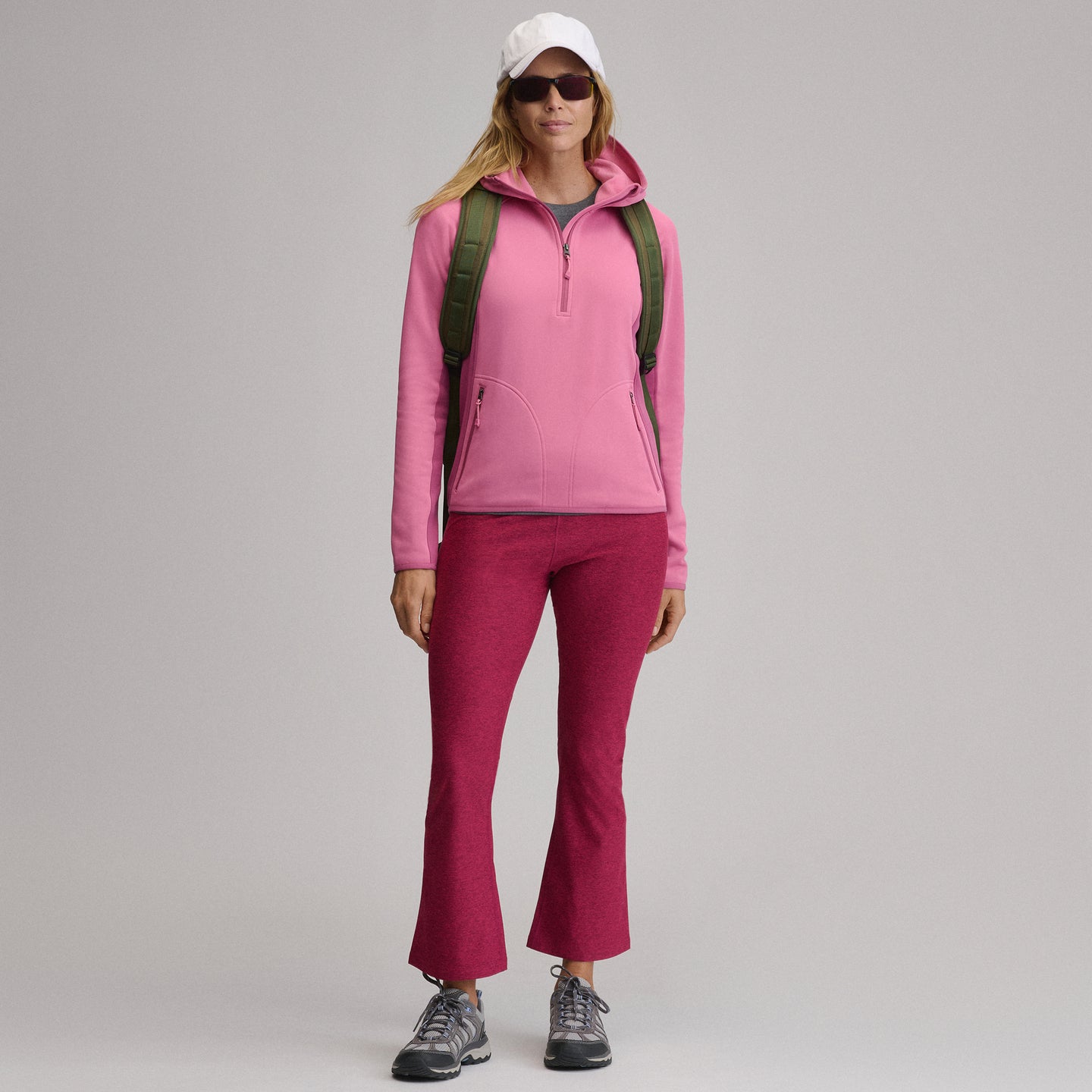 Pursuit Performance Fleece 1/2 Zip-Blush-10