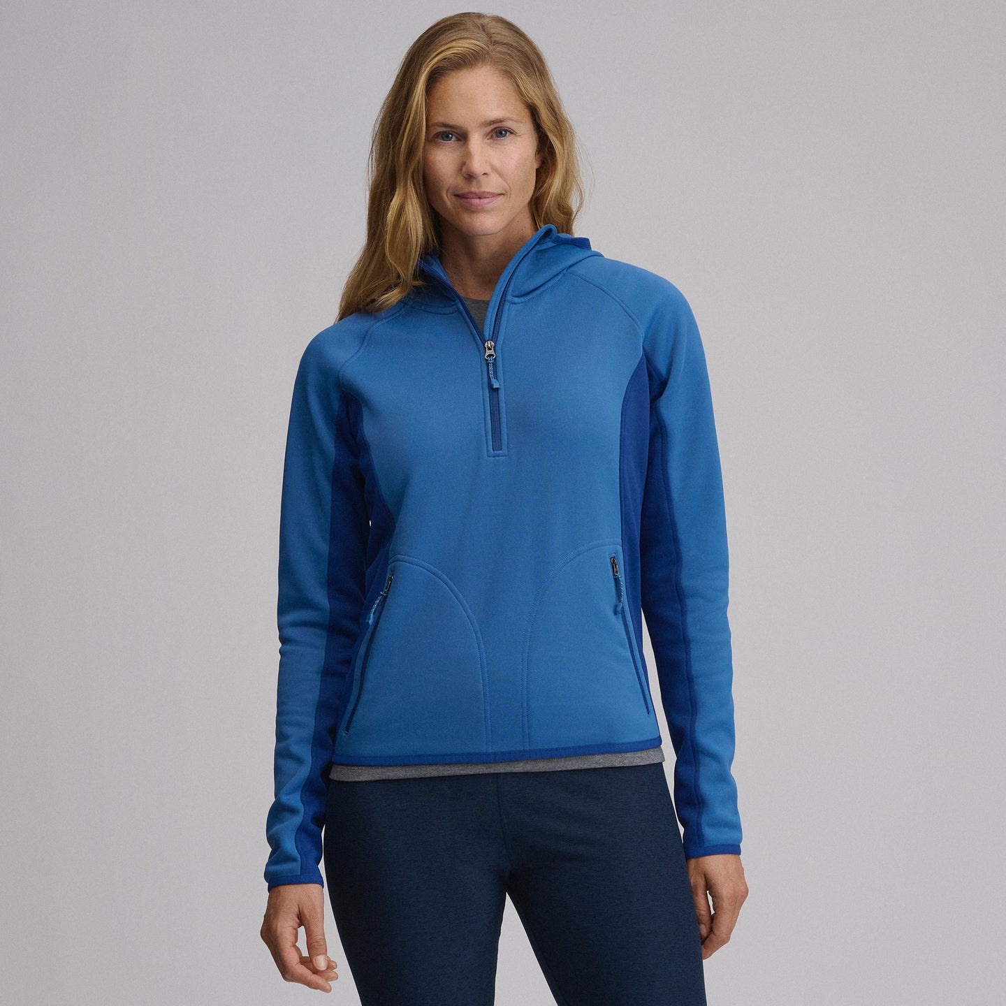 Pursuit Performance Fleece 1/2 Zip-Dk Chambray-11