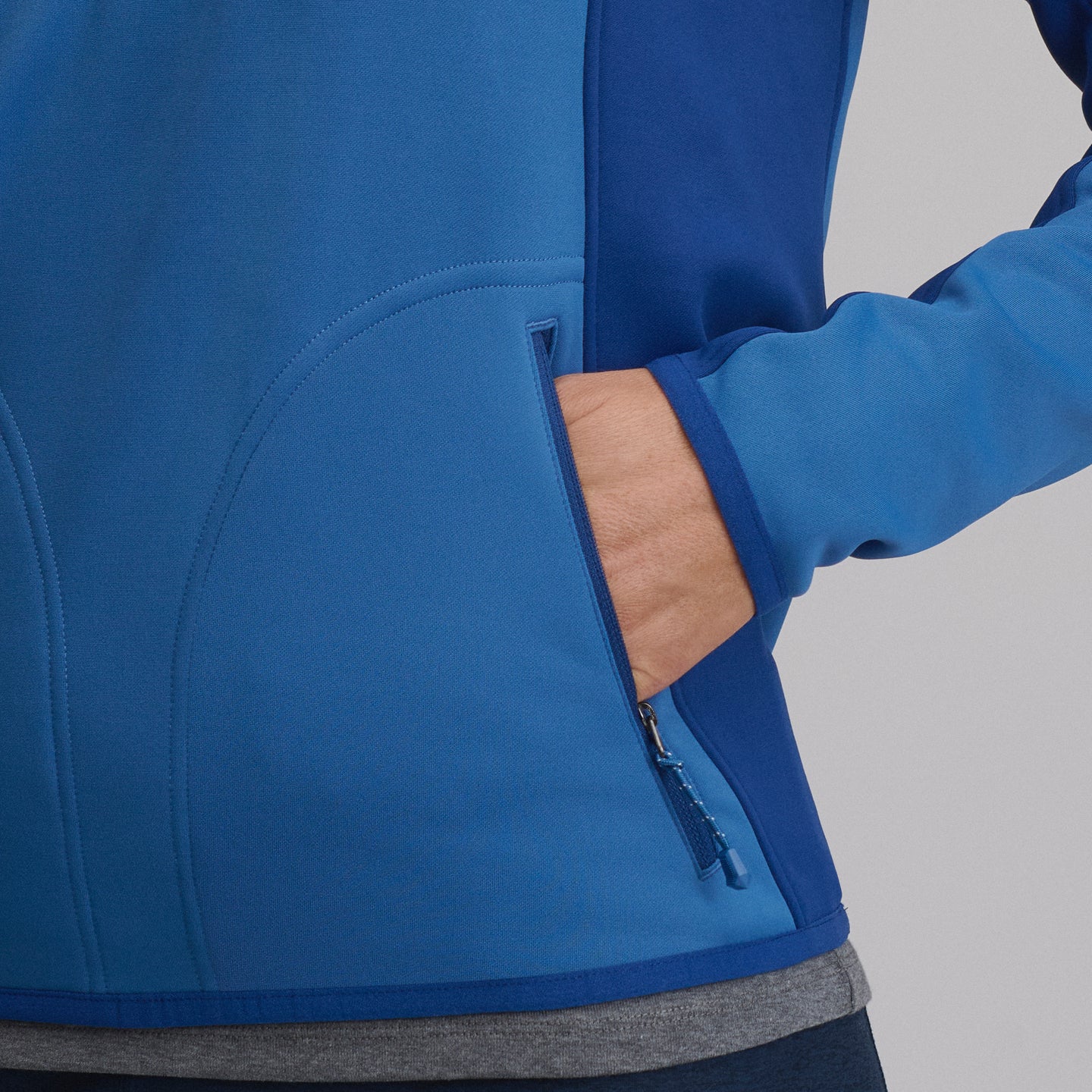 Pursuit Performance Fleece 1/2 Zip-Dk Chambray-13