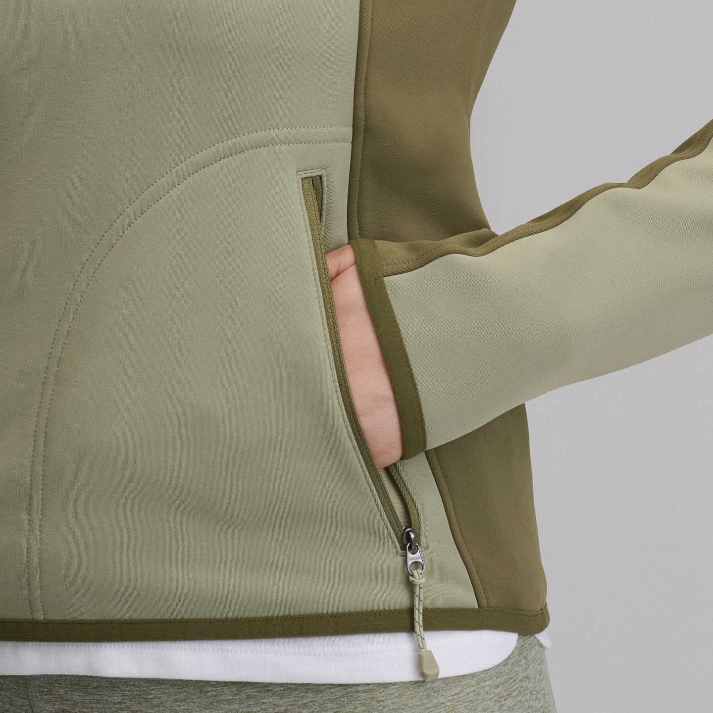 Pursuit Performance Fleece 1/2 Zip-Dusty Sage-18