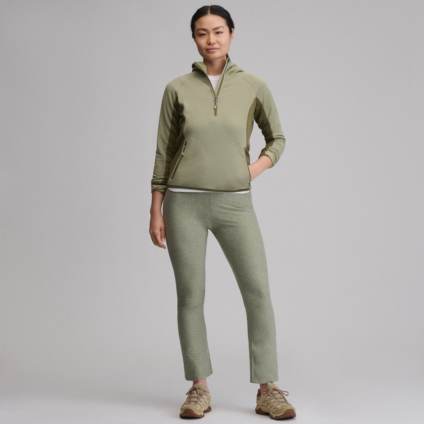 Pursuit Performance Fleece 1/2 Zip-Dusty Sage-20