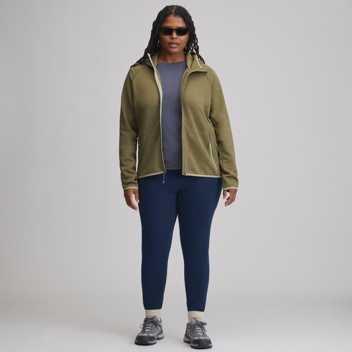 Women's Pursuit Performance Fleece Full-Zip Jacket-Alder-5