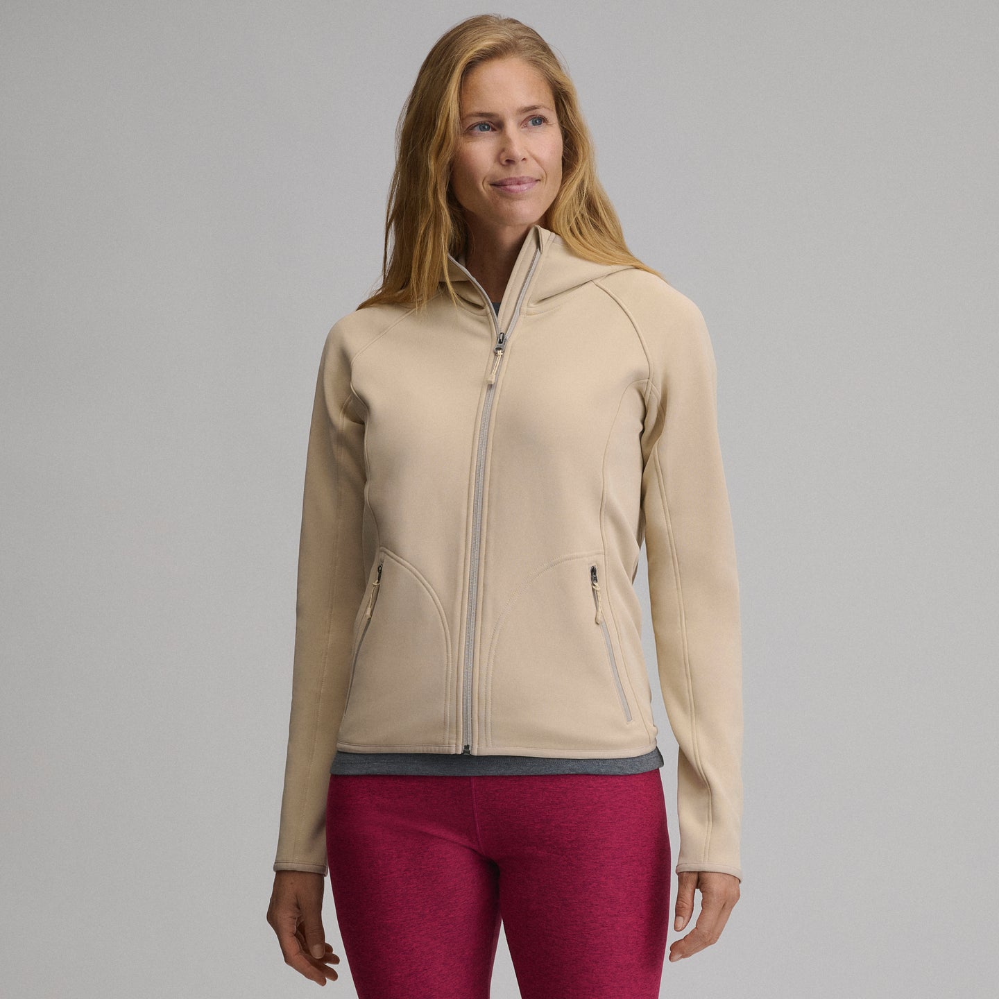 Pursuit Performance Fleece FZ Jacket-Jute-16