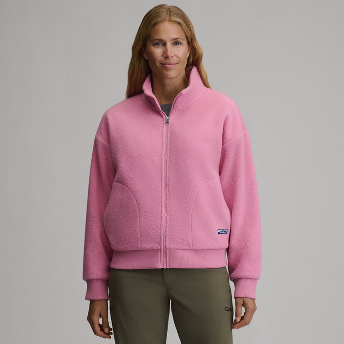 Women's Authentic Outdoor Full-Zip Fleece Mock Pullover