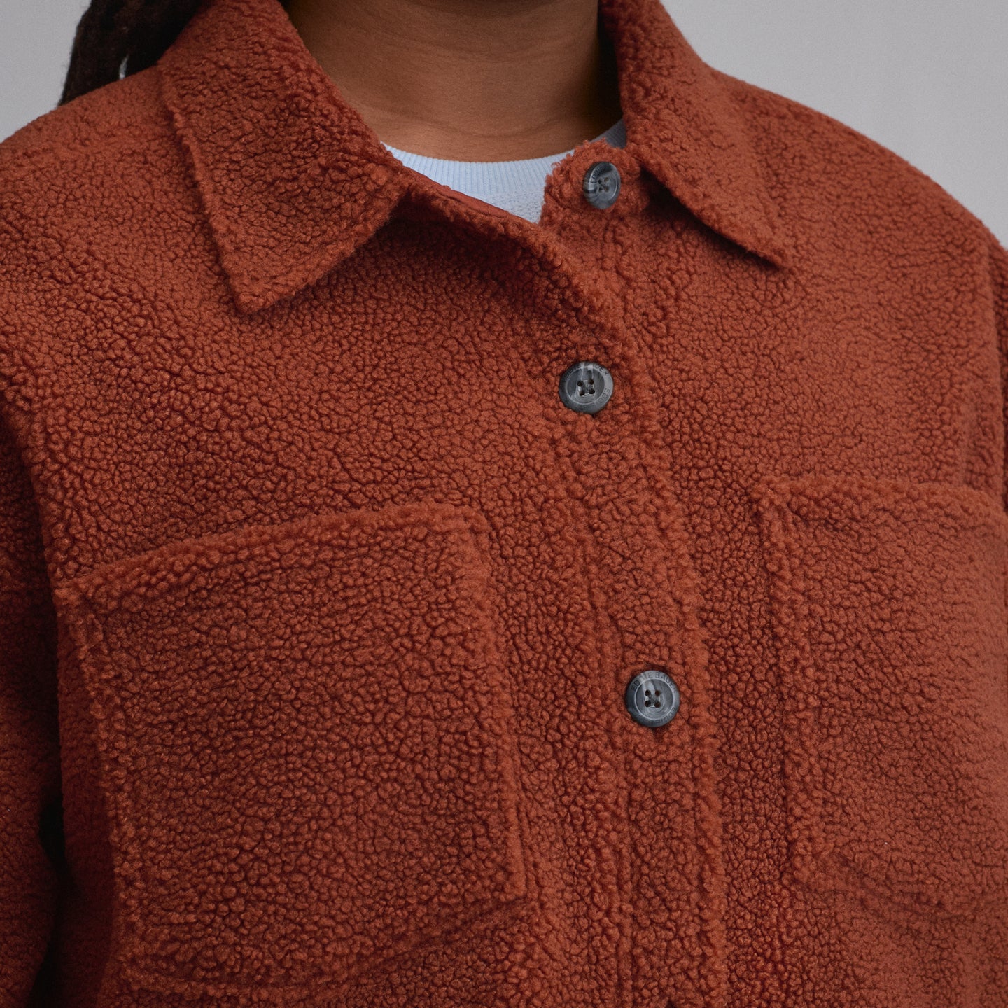 Women's Fleece Shirt Jacket-Sable-9